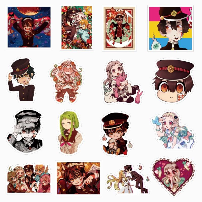 50 Stück japanische Anime-Aufkleber „Toilette gebunden Hanako Kun“ für Sammelalbum, Koffer, Kühlschrank, Tagebuch, Cosplay, Graffiti, Kinderaufkleber