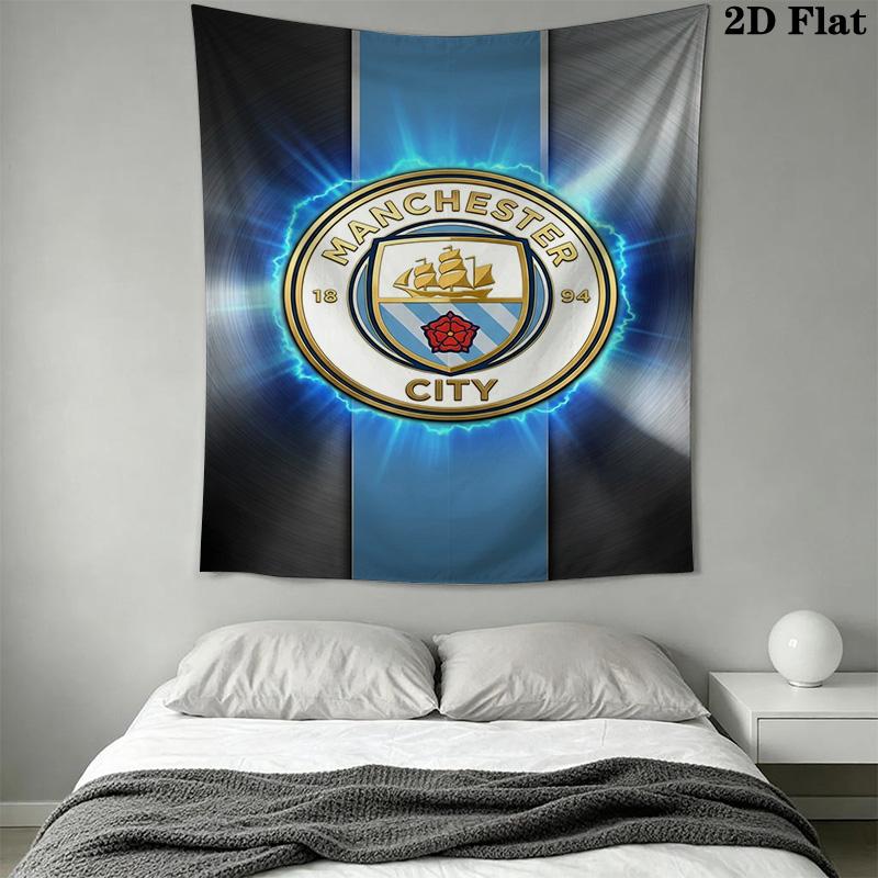 Manchester City Football Club Crest Bedding 1 Duvet Cover 2 Pillowcase Without Core Duvet Cover And Pillowcase Soft And Comfortable