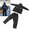Rain Coat Pants Oxford Fabric Single Layer Waterproof Full Body Raincoat Set for Outdoor Activities Travel