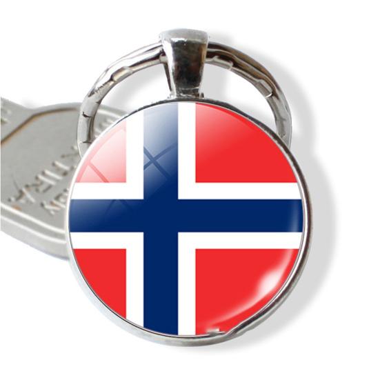 Brelok Ładna Szklana Kula Europejski Dwustronny Kraj Rosja Anglia Francja Niemcy