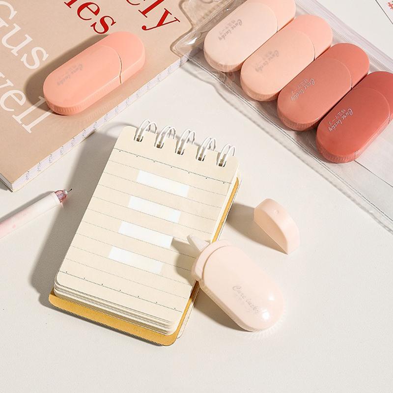 Kawaii Correction Tape Kit INS Creative Correction Tape Student Gradient 6 Pack Correcting Tape Tape Stationery Supplies High Quality