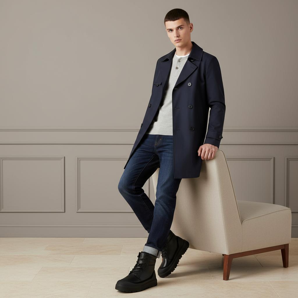 UGG Bottes Hybrides Neumel Weather Noir Chaussures de Sport pour Homme 1174250-BBLC