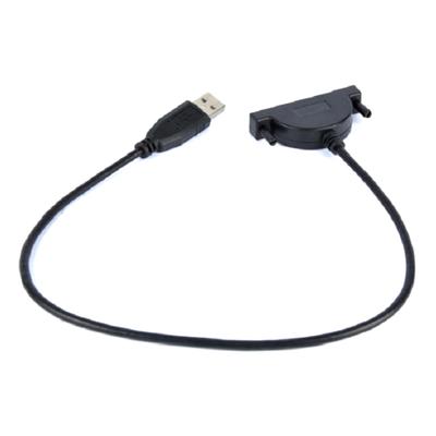 1 gab. USB 2.0 uz Mini SATA II 7+6 13 kontaktu adapteris klēpjdatora CD/DVD ROM Slimline diskdziņa pārveidotāja kabelim Skrūves Stabils stils