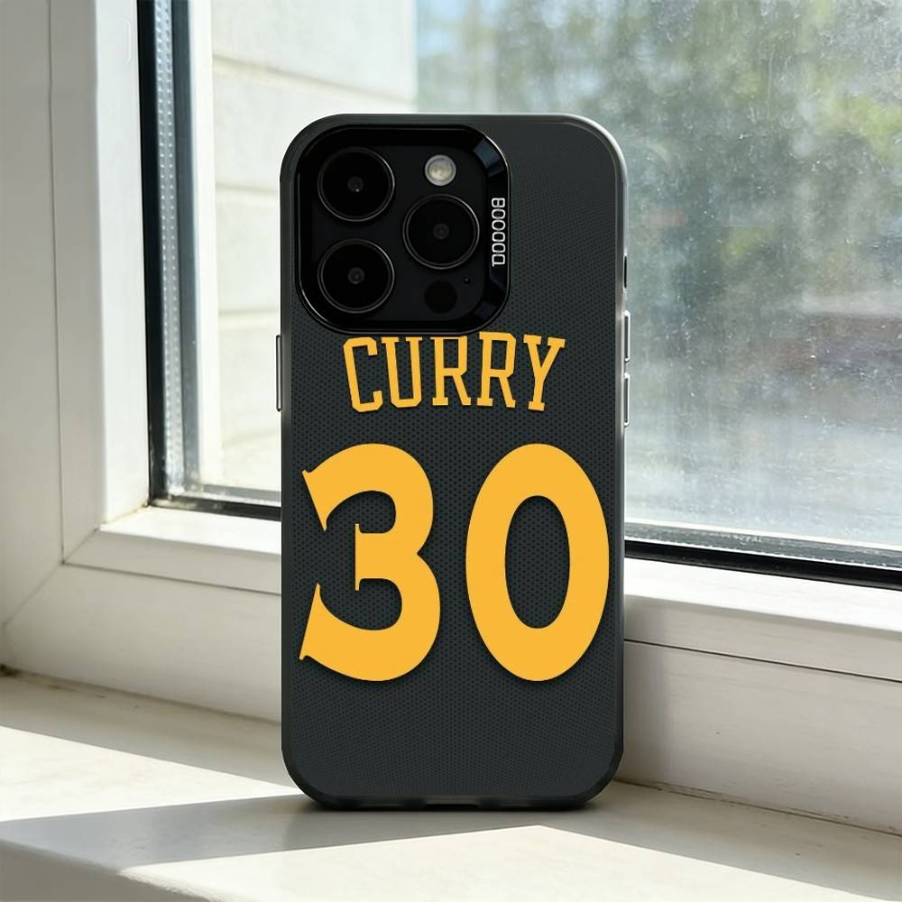 Sportstar S-Stephen Curry Handyhülle Für iPhone 17,16,15,14,13,12,11 Plus,Pro Max,XS,Bunte Silberne Handyhülle Funda Cover