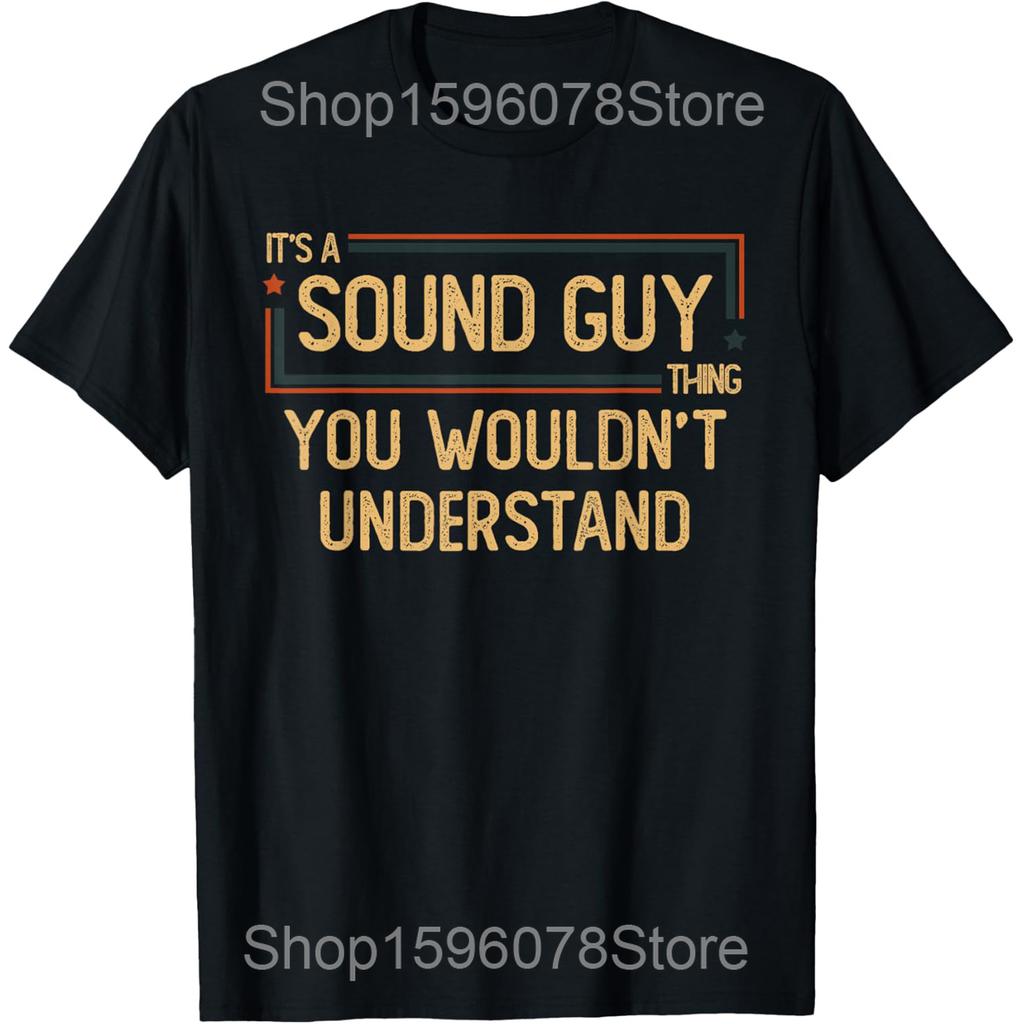 Funny Christmas Im The Sound Guy Holiday Audio Technician T Shirts Men Streetwear Tee Shirt Short Sleeve Unisex Loose Clothing