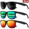 3PCS Fantasy Classic Square polarized fashion glasses for men and women outdoor sports party vacation travel driving fish