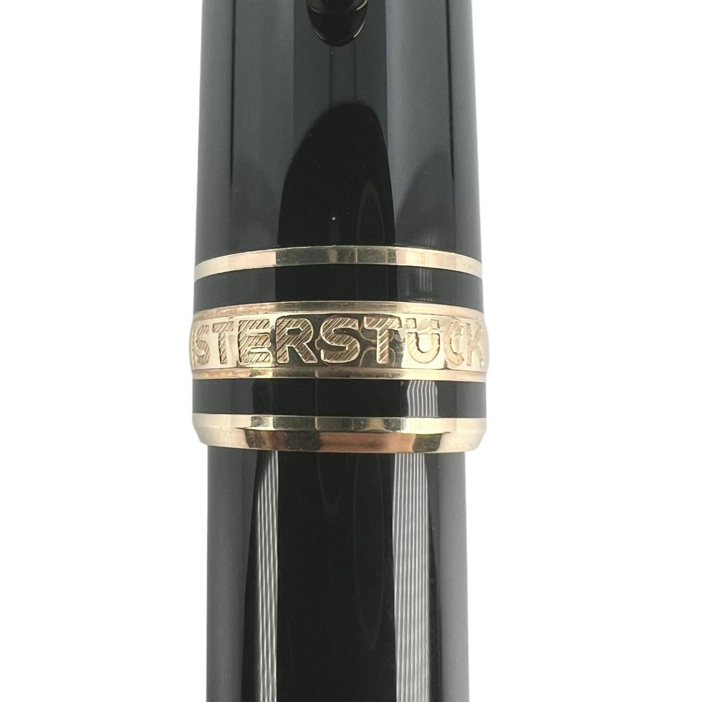 Montblanc Ballpoint Pen Meisterstück Classic Twist Black Gold Mens Used