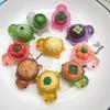 1 Set Cute Turtle Miniatures 24 Fruit And Vegetable Design Tiny Turtles in Mini Luggage Box Glow-in-The-Dark Resin Turtles for Kids Party Favors