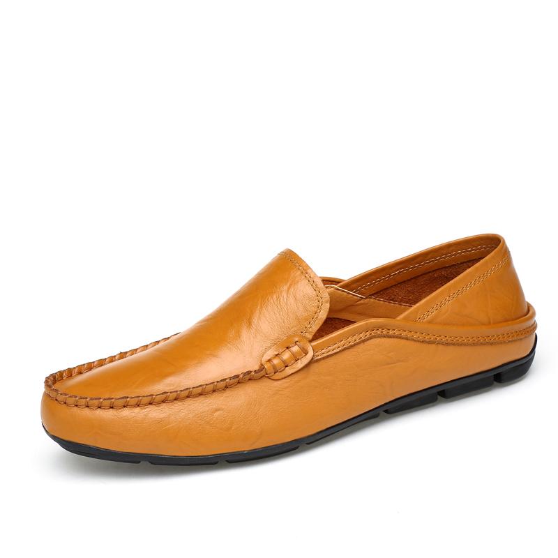 

Модные летние мужские туфли для вождения, дышащие мокасины из натуральной кожи для мужчин, удобные мягкие туфли на плоской подошве, повседневная обувь, прогулочная обувь 47