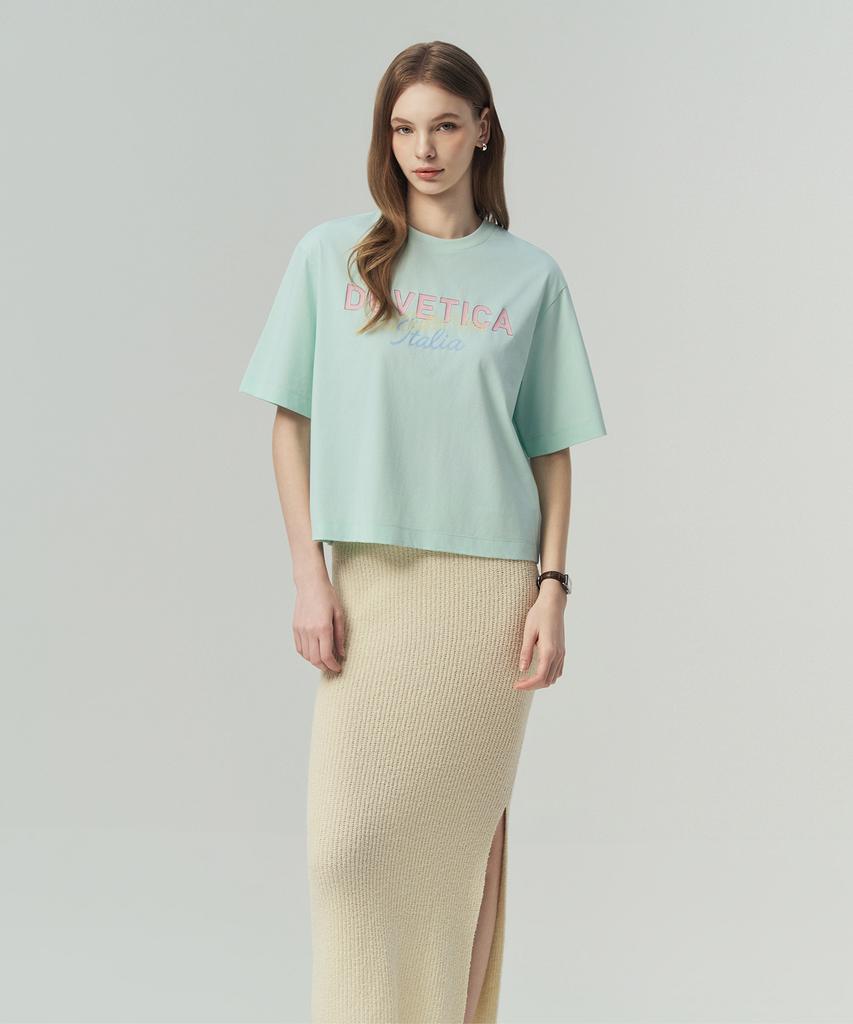 DUVETICA Prati (Light Mint) (Women'S Short Sleeve T-Shirt)