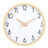30CM Wood-grain imitation wall clock for living room, Nordic minimalist style, silent, living room decorative clock