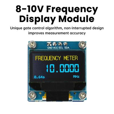 20MHz-2.7GHz Frequency Counter Tester DC8-10V 0.96" OLED Frequency Meter RF Digital Signal Frequency Backlit Meter for Ham Radio