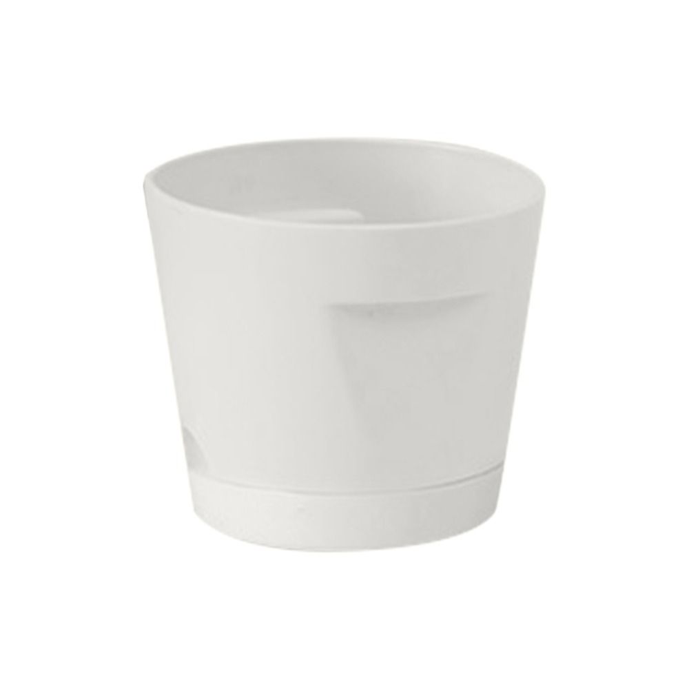 

Прочный самополивающийся ленивый горшок для растений с ручкой, садовые принадлежности, гидропонный горшок для растений, включая подкладочный грунт, цветочный горшок белый