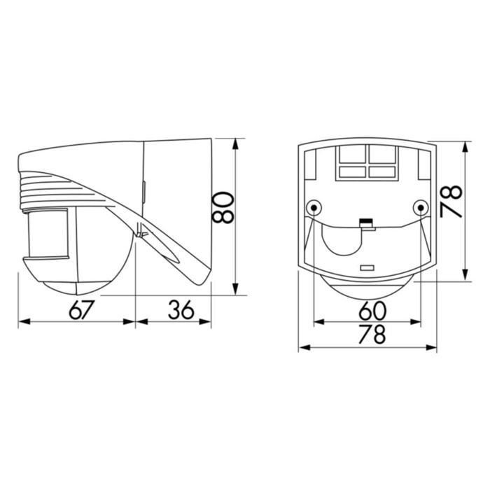Détecteur de mouvement Luxomat LC-CLICK-N 140-Beg
