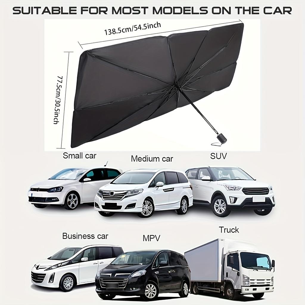 Adjustable Glass Sun Visor for All Vehicles - Portable Foldable Design, UV Protection Auto Parts, Durable Materialscar Organizer