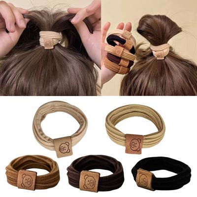 5 Pezzi Elastici Scrunchies Semplici Elastici per Capelli Multipack Anelli per Capelli Incantevoli Semplici Elastici per Capelli Corda per Capelli per Ragazza