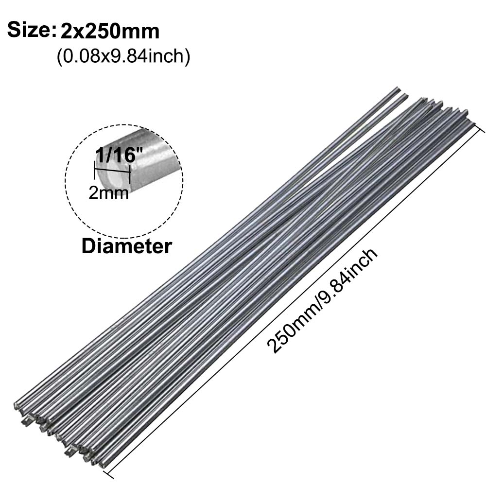 5-10Pcs Low Temperature Easy Melt Aluminum Universal Welding Rod Cored Wire Rod Solder No Need Solder Powder Weld Bar for Propane Torch