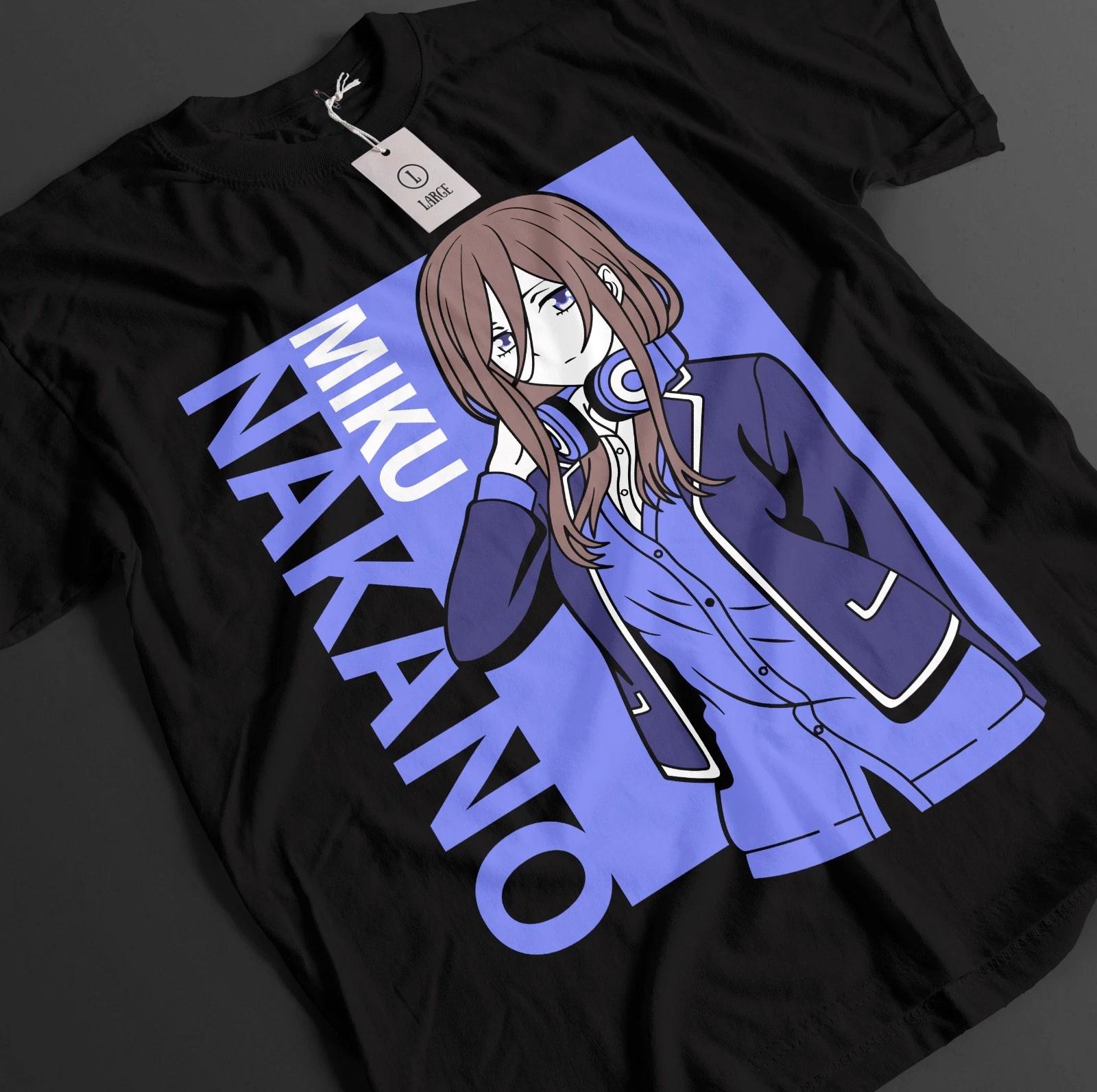 The Quintessential Quintuplets Shirt Miku Tshirt Nino T-Shirt Ichika Anime Tee S