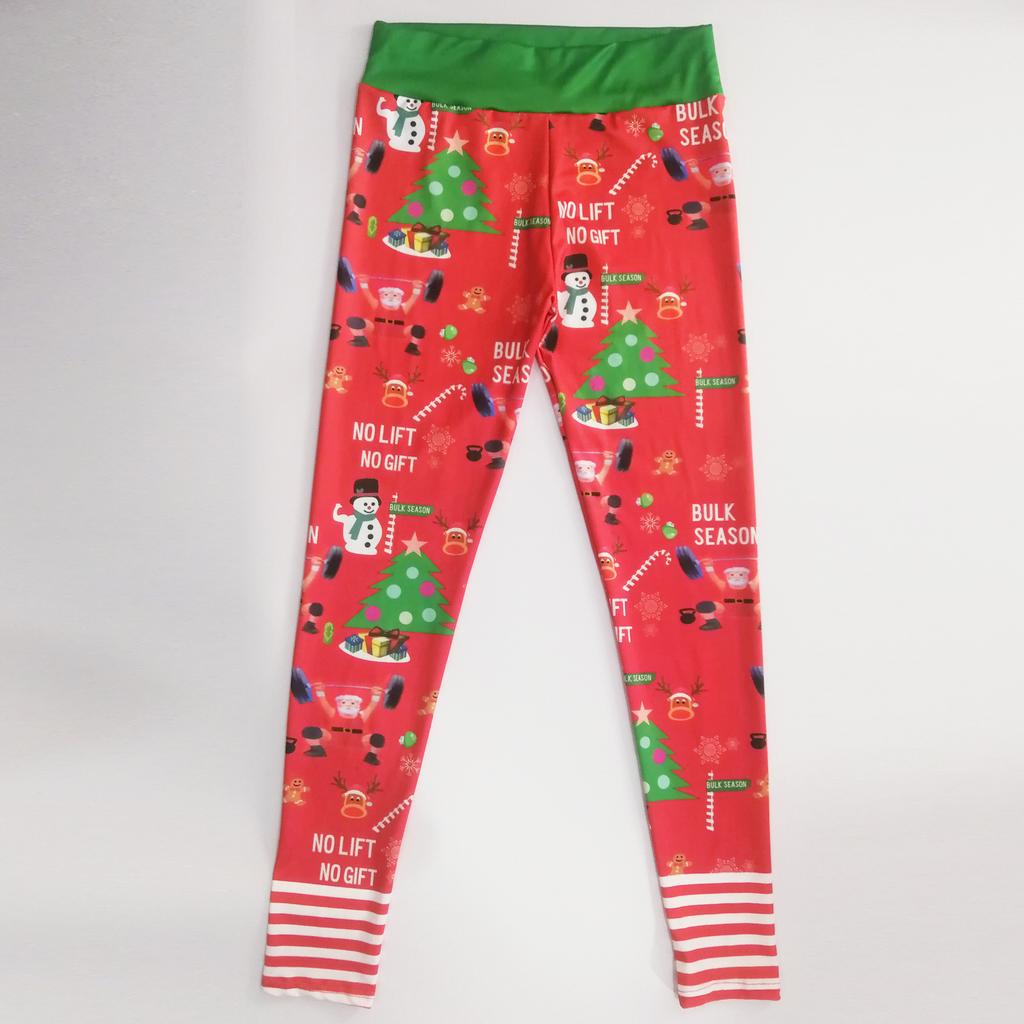 New Printed Women's Fitness Leggings, Sports Holiday Christmas Yoga Pants