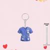 2D Flat Nurse Uniform Shape Car Pendant Christmas Tree Decoration Acrylic Flat Keychain Jewelry Pendant