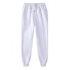 Damen Sporthose mit Kordelzug, elastischer Bund, lockere Jogginghose mit Knöchelband und Taschen, einfarbig, Jogginghose, Laufhose, Freizeithose