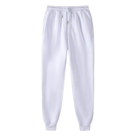 Damen Sporthose mit Kordelzug, elastischer Bund, lockere Jogginghose mit Knöchelband und Taschen, einfarbig, Jogginghose, Laufhose, Freizeithose
