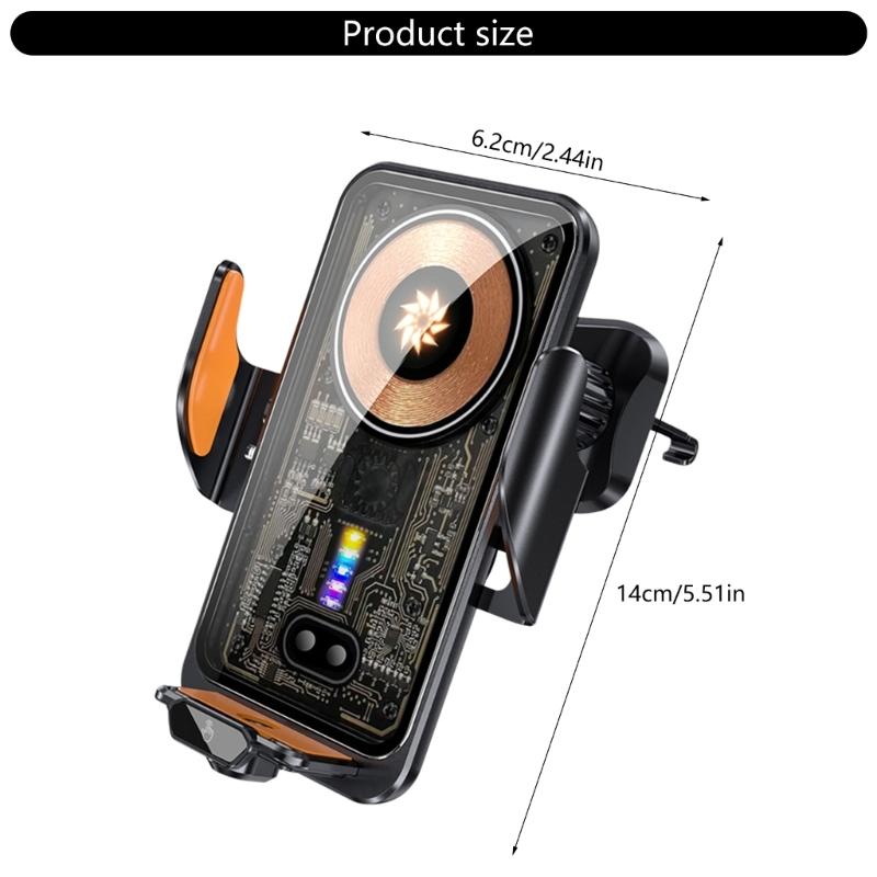 66W Samochodowe Bezprzewodowe Ładowanie Automatyczny Uchwyt Samochodowy na Telefon Stojak do Szybkiego Ładowania Telefonu