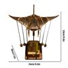 Mechanical Manta Ray Wooden Mechanical Dynamic Decor Handmade Electric Manta Ray Automaton for Home Office Desk Shelf TV Cabinet