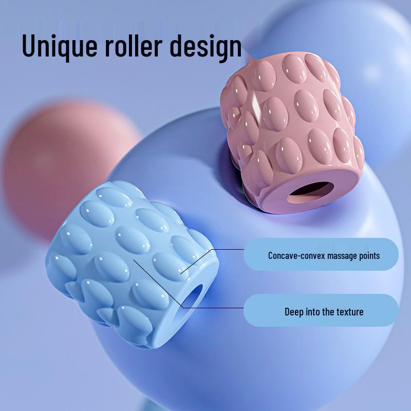 Four-Row Flexible Back Massage Stick for Yoga Muscle Relief