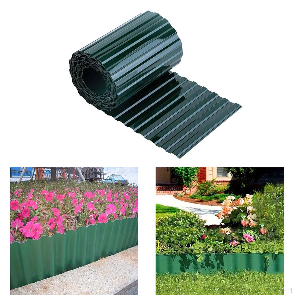 Corrugated Garden Edging Landscape Modern Sturdy Decorative Trim Yard Border for Walkway Path