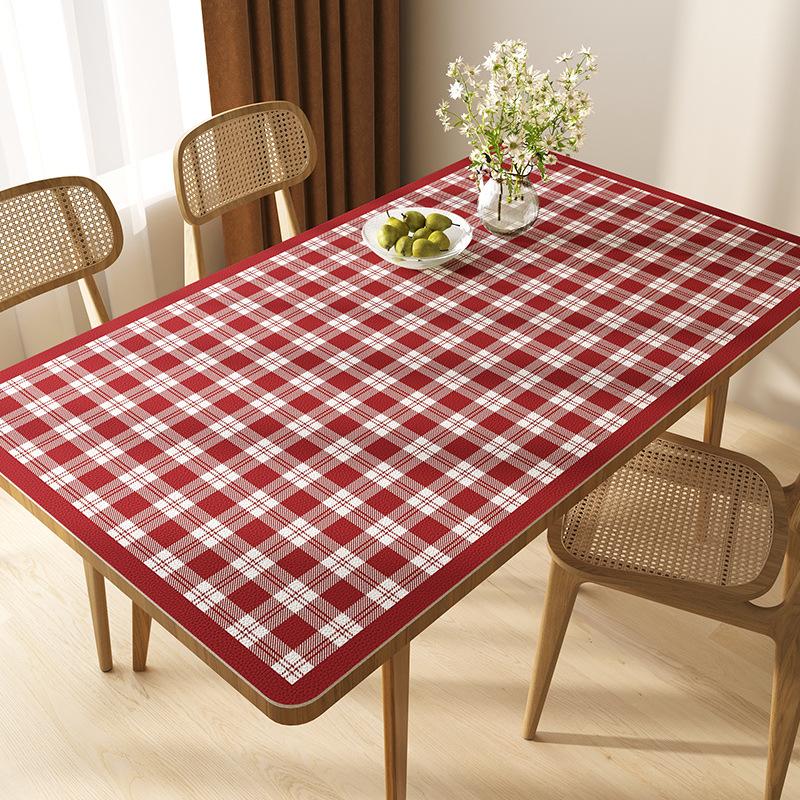 

Wedding Dining Table Mat Waterproof and Oil-proof Free Toiletries Red Xizi Rectangular Tabletop Protection Mat Anti-scalding Tea Table Mat 40 * 60Cm