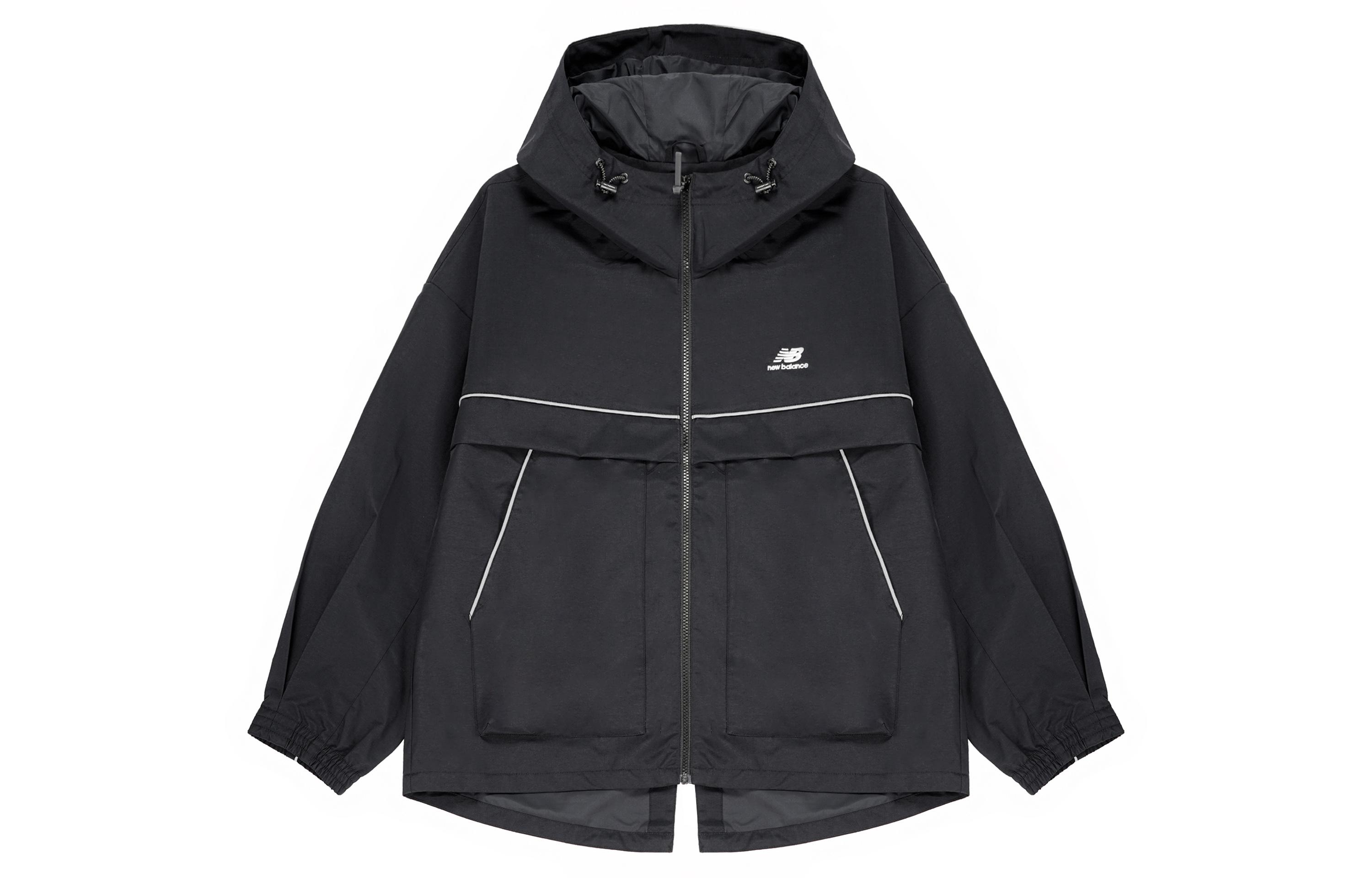 New Balance Jackets Women s Black Hooded Moderate Other 5AC39312-BK S