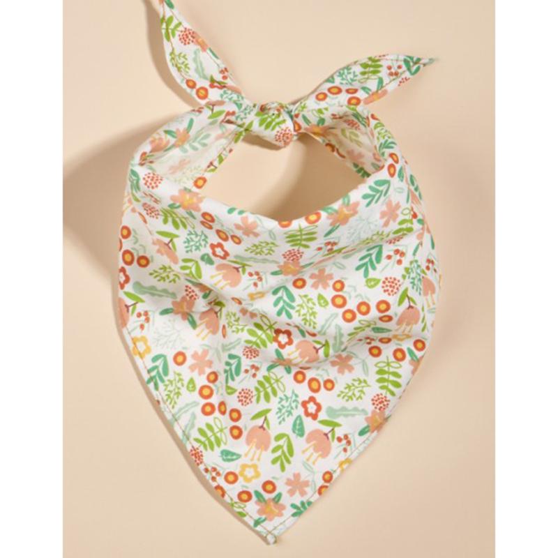 Pet Bandanas Cotton Spring Summer Fruit Green Leaf Butterfly Dog Cat Triangle Scarf