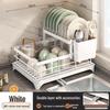 Double-Layer Carbon Steel Kitchen Dish Drying Rack