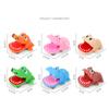 Baby  Pull  Back  Toy Cartoon Crocodile-shaped Bite Hand Toy Mini Pull Back Car Gift