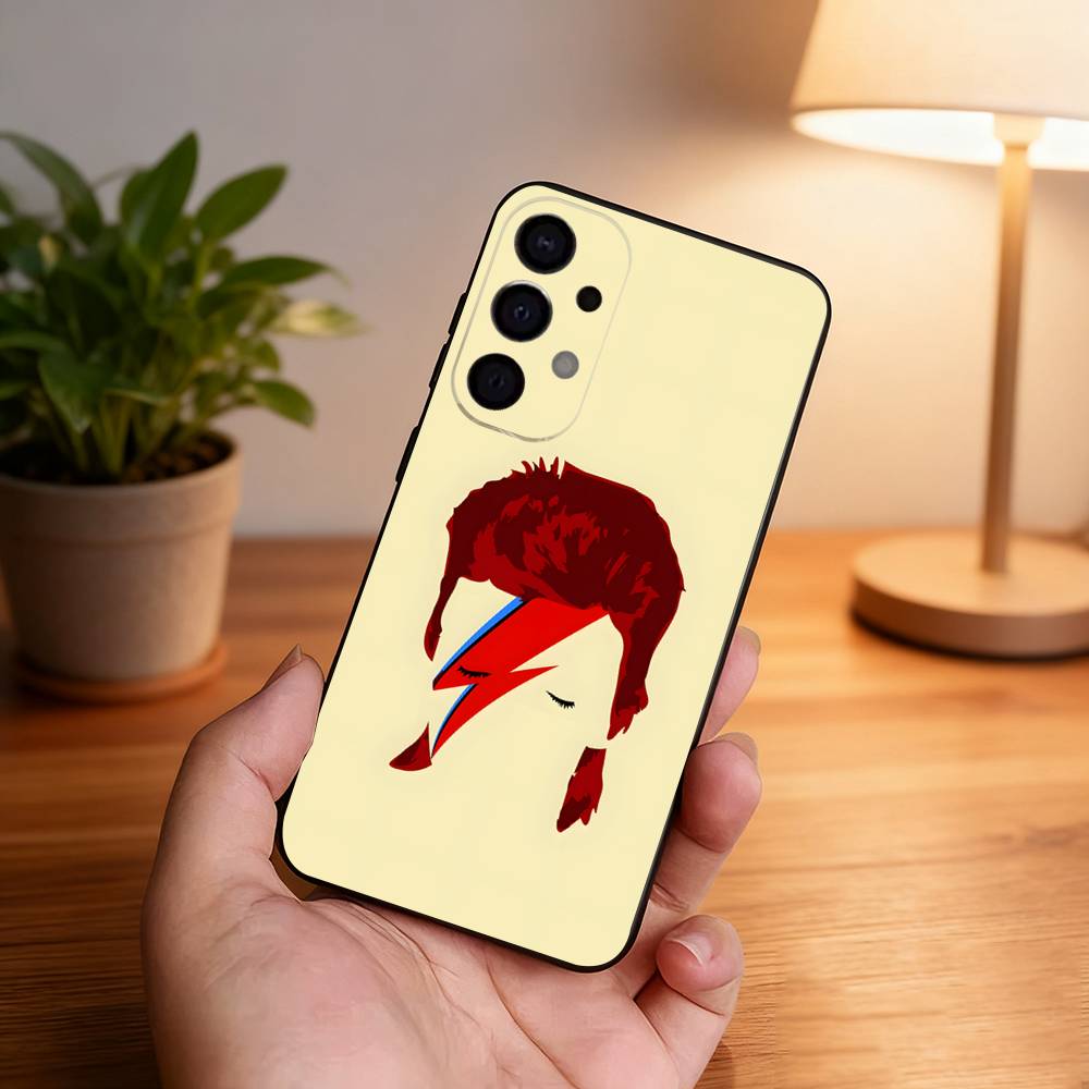 

D-David Cool B-bowie Phone Case For Samsung S25,S24,S21,S22,S23,S30,Ultra,S20,Plus,Fe,Lite,5G Black Cover Samsung S105G