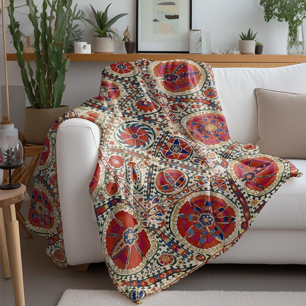 Turkish Vintage Handmade Traditional Ethnic Kilim Rug Carpet Boho Wall Decor Cushion Cover Throw Blanket