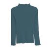 Women's Ruffle Half High Neck Long Sleeve Sweater - Early Spring & Autumn Style