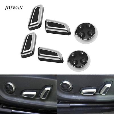 Couvercle de bouton de réglage du siège, 6 pièces, capots de bordure pour A3 A4 A5 A6 Q3 Q5 /VW /Jetta MK5 MK7/Passat/Tiguan, noir chromé