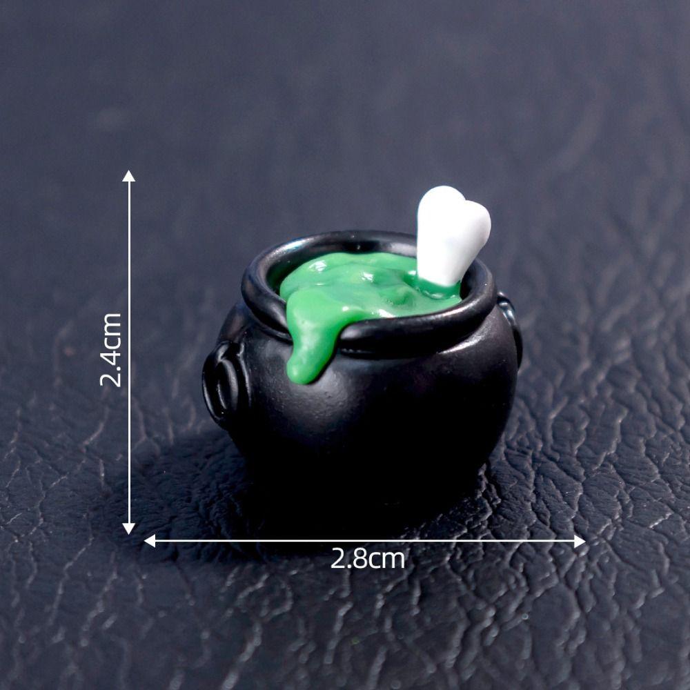 

Ghost Mini Pumpkin Resin Doll Black Cat Halloween Ghost Miniatures Home Decoration style 13