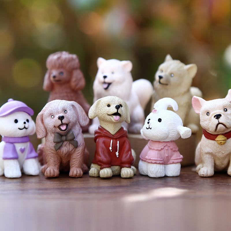 Shiba Corgi Inu French Bulldog Action Figure Model Toy For Kids Decoration Room