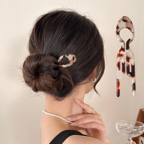 U-förmige Haargabel, leicht, rutschfest, für langes, dickes Haar, Hochsteckfrisur, Dutt, französische Haarnadel, Haar-Styling-Zubehör für Frauen und Mädchen