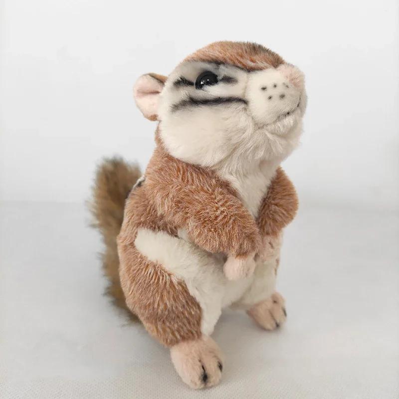 Adorable Lifelike Chipmunk Plush Toy Kawaii Chippy Stuffed Animal Doll Cute Toy Gift For Kids Home Decoration Wholesale Dropship