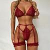 New Complex Craftsmanship Cross Lace Splicing Women's Clothing Sexy Lingerie Set