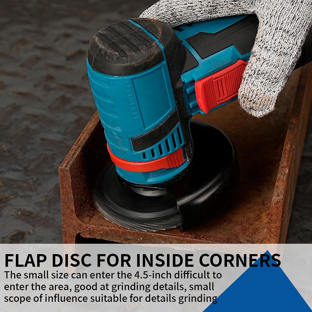 3pcs Flap Discs 3inch 76mm Angle Grinder Sanding Discs 60 Grit Grinding Wheel Metal Lightweight Plastic Wood Removal Abrasive Tool