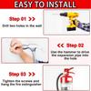 Universal fire extinguisher hanger with screws, fire extinguisher hanger fixing bracket 4-piece set