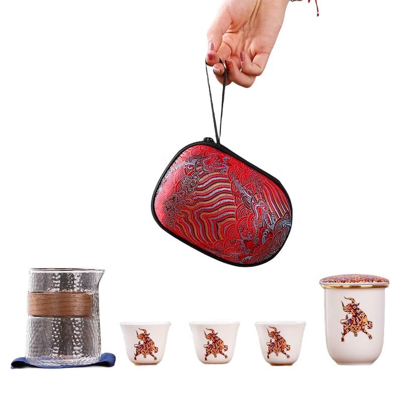 Zen White Porcelain Quick Tea Set