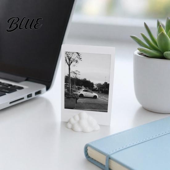 Display Stand For Photos 5Pcs 3D Printed Photo Stand, Decorative Rack, Lovely Cloud Shape Picture Multi-purpose Holder for Leaf Artwork Hand Paintings