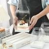 10 Stück Transparente Geburtstagskuchenbox Mini Handheld Gebäck Backen Tragbare Verpackung 5 Zoll 6 Zoll Sichtbare Erhöhte Dessertboxen