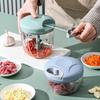 Manual Vegetable and Fruit Chopper 900ml Capacity 5 Stainless Steel Blades Compact Design Household Food Processor